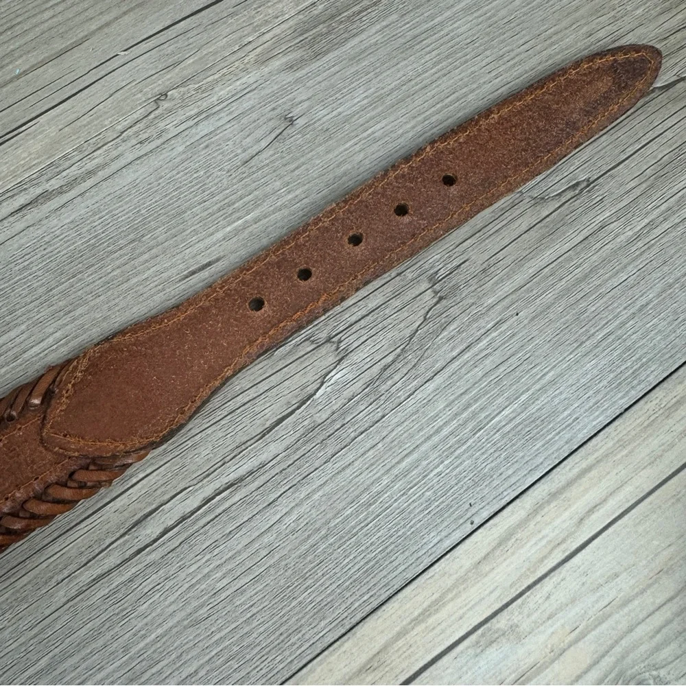 Child’s Boho style beaded leather belt 28”.